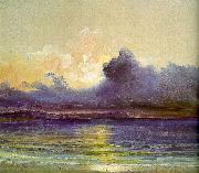 Charles Blechen Sunset at Sea oil